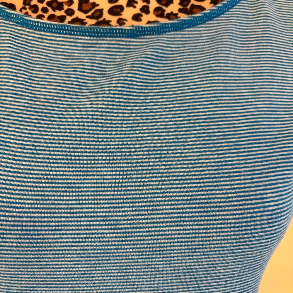 Tommy Bahama Reversible Blue Striped Sleeveless Knit Sheath Dress Beach Cover Up - Picture 5 of 5